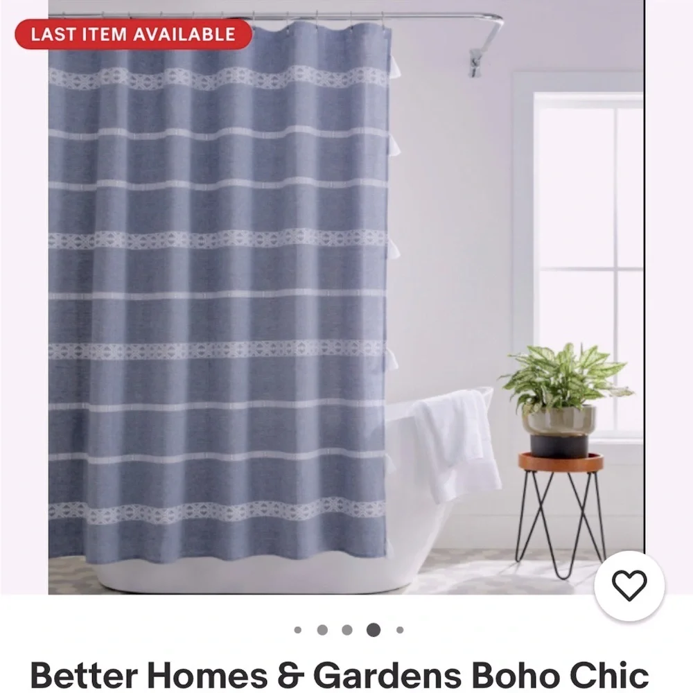Better Homes And Gardens Chambray Shower Curtain